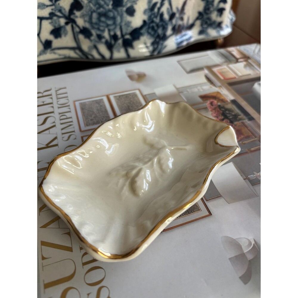 vintage ash tray floral design-home decor